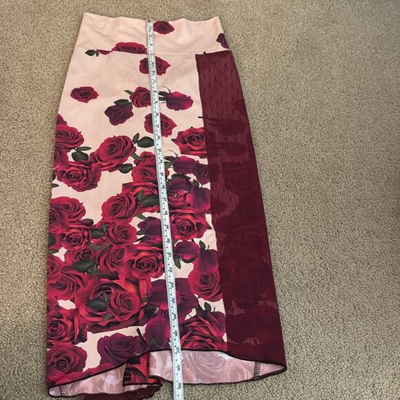 Argentine Tango Rose Dance Skirt Size Small - Picture 8 of 9